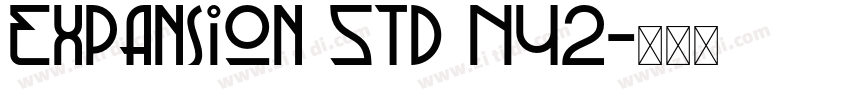 Expansion Std N42字体转换